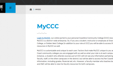 MyCCC Coastline College Logo