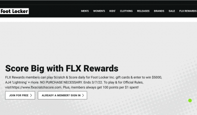 foot locker login page