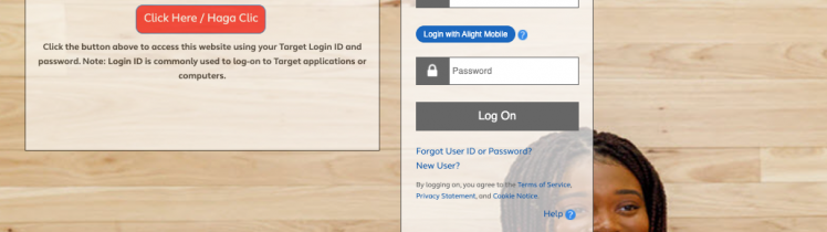 Target Employee Benefits Login Page