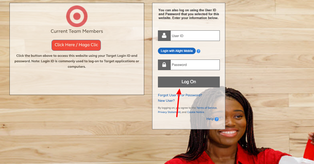 target employee benefits login